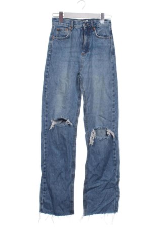 Blugi de femei Pull&Bear, Mărime XS, Culoare Albastru, Preț 91,99 Lei