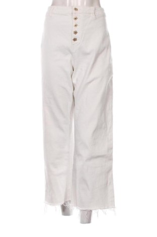 Blugi de femei Sinsay, Mărime L, Culoare Alb, Preț 76,86 Lei