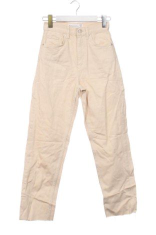 Damskie jeansy Stradivarius, Rozmiar XXS, Kolor Beżowy, Cena 78,99 zł