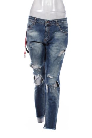 Damskie jeansy Unbranded, Rozmiar L, Kolor Niebieski, Cena 80,38 zł