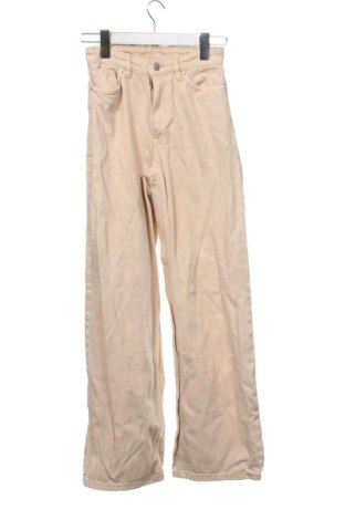 Damskie jeansy Unbranded, Rozmiar XS, Kolor Beżowy, Cena 80,38 zł