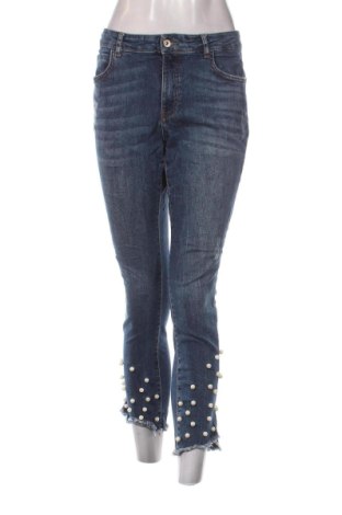 Blugi de femei Zara, Mărime L, Culoare Albastru, Preț 85,99 Lei