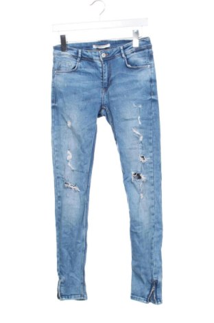 Blugi de femei Zara, Mărime M, Culoare Albastru, Preț 85,99 Lei