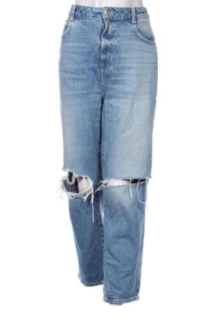 Damskie jeansy Zara, Rozmiar XL, Kolor Niebieski, Cena 101,81 zł