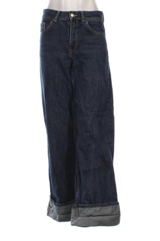 Damskie jeansy Zara, Rozmiar S, Kolor Niebieski, Cena 96,45 zł