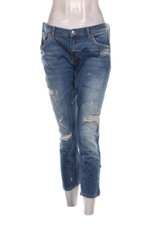 Damskie jeansy Zara, Rozmiar XL, Kolor Niebieski, Cena 72,99 zł