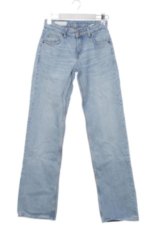 Damskie jeansy Zara, Rozmiar XS, Kolor Niebieski, Cena 75,02 zł