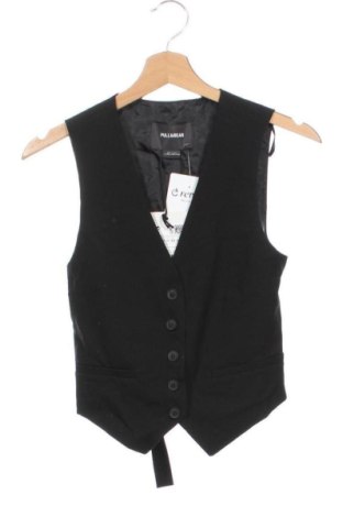 Дамски елек Pull&Bear, Размер XS, Цвят Черен, Цена 32,21 €