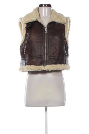 Damska kamizelka Zara, Rozmiar M, Kolor Brązowy, Cena 72,99 zł