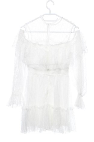 Damski krótki kombinezon Unbranded, Rozmiar XXS, Kolor Biały, Cena 107,17 zł