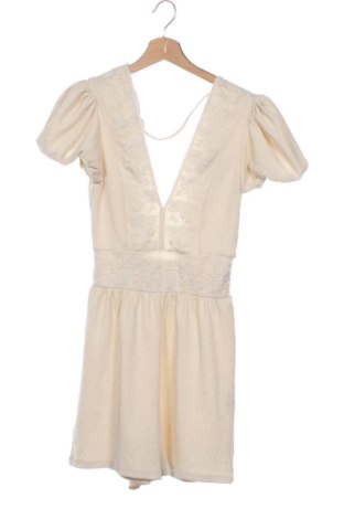 Kurzer Damenoverall Zara, Größe XXS, Farbe Ecru, Preis 38,89 €