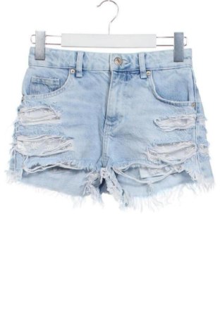 Pantaloni scurți de femei Bershka, Mărime XS, Culoare Albastru, Preț 52,13 Lei
