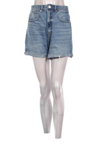 Pantaloni scurți de femei Stradivarius, Mărime M, Culoare Albastru, Preț 60,99 Lei