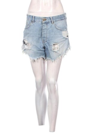 Дамски къс панталон Zara, Размер L, Цвят Син, Цена 11,00 €