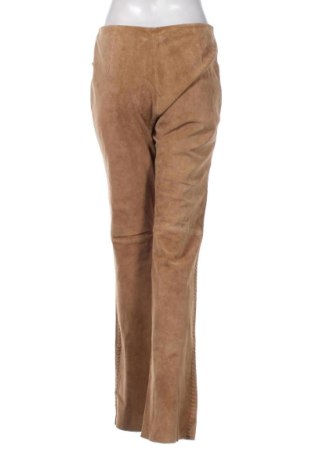 Γυναικείο παντελόνι δερμάτινο TCM, Μέγεθος M, Χρώμα  Μπέζ, Τιμή 87,85 €