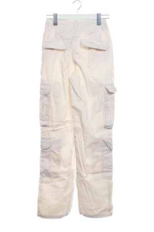 Pantaloni de femei Bershka, Mărime XXS, Culoare Ecru, Preț 78,20 Lei