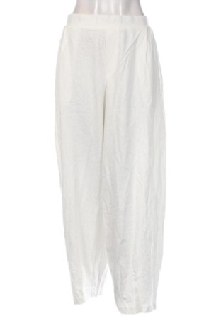 Pantaloni de femei Bershka, Mărime L, Culoare Ecru, Preț 145,99 Lei