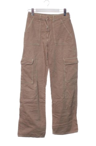 Pantaloni de femei Pull&Bear, Mărime XS, Culoare Bej, Preț 91,99 Lei