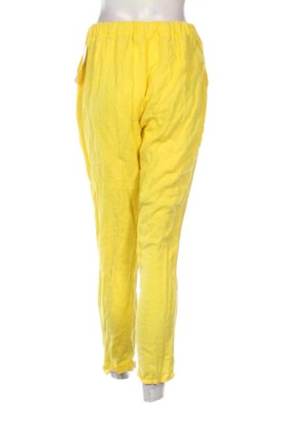Pantaloni de femei Puro Lino, Mărime M, Culoare Galben, Preț 248,00 Lei