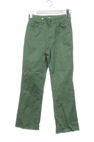 Γυναικείο παντελόνι United Colors Of Benetton, Μέγεθος XS, Χρώμα Πράσινο, Τιμή 25,99 €