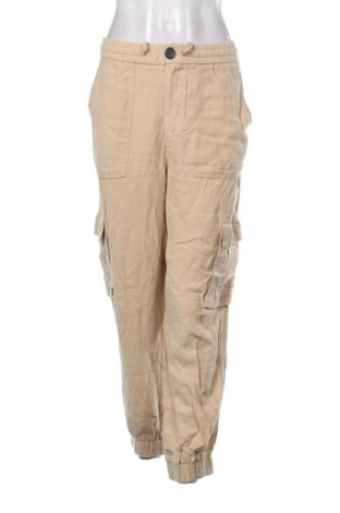 Pantaloni de femei Zara, Mărime L, Culoare Bej, Preț 72,99 Lei