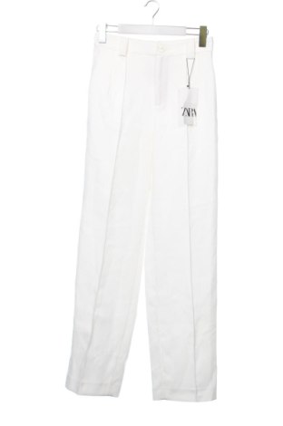 Дамски панталон Zara, Размер XS, Цвят Бял, Цена 32,21 €