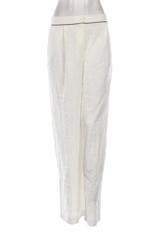 Pantaloni de femei Zara, Mărime L, Culoare Alb, Preț 166,82 Lei