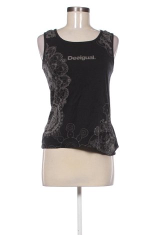 Damska koszulka na ramiączkach Desigual, Rozmiar M, Kolor Czarny, Cena 77,51 zł