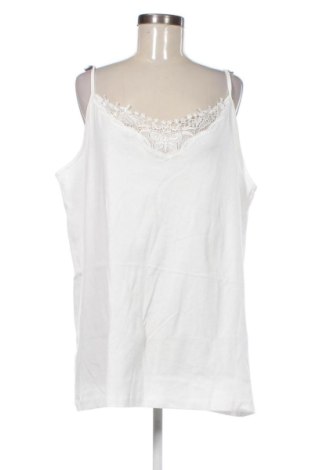 Damska koszulka na ramiączkach ONLY Carmakoma, Rozmiar 3XL, Kolor Biały, Cena 83,99 zł