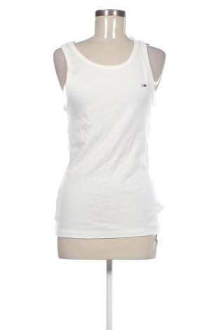 Damentop Tommy Jeans, Größe M, Farbe Ecru, Preis 32,99 €