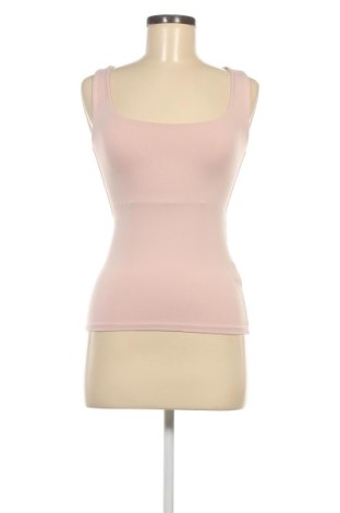 Damska koszulka na ramiączkach Zara, Rozmiar S, Kolor Beżowy, Cena 37,51 zł