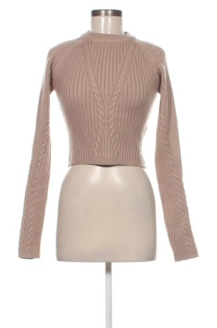 Γυναικείο πουλόβερ Bershka, Μέγεθος L, Χρώμα  Μπέζ, Τιμή 28,99 €