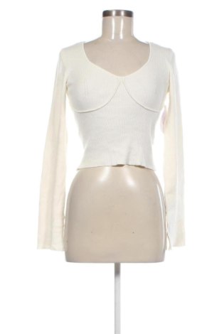 Damski sweter Bubbleroom, Rozmiar M, Kolor ecru, Cena 123,99 zł