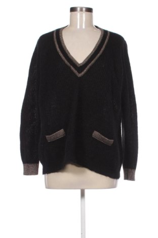 Γυναικείο πουλόβερ Fiorella Rubino, Μέγεθος L, Χρώμα Μαύρο, Τιμή 32,00 €