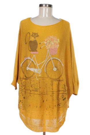 Γυναικείο πουλόβερ Lasting, Μέγεθος XXL, Χρώμα Κίτρινο, Τιμή 25,99 €