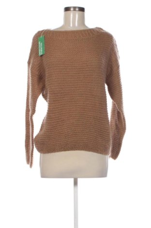 Γυναικείο πουλόβερ United Colors Of Benetton, Μέγεθος XS, Χρώμα Καφέ, Τιμή 56,99 €