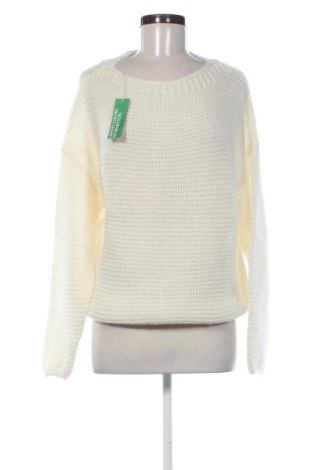 Дамски пуловер United Colors Of Benetton, Размер L, Цвят Бял, Цена 48,06 €