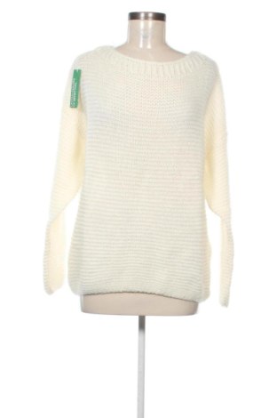 Pulover de femei United Colors Of Benetton, Mărime L, Culoare Ecru, Preț 294,99 Lei