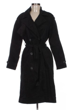 Trench de femei Bershka, Mărime XS, Culoare Negru, Preț 342,99 Lei