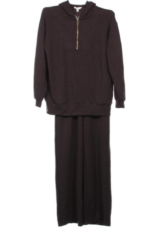 Γυναικείο αθλητικό σύνολο THE SET, Μέγεθος XS, Χρώμα Καφέ, Τιμή 75,99 €