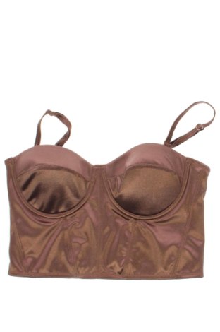 Γυναικείο τοπ Amisu, Μέγεθος S, Χρώμα Καφέ, Τιμή 15,00 €