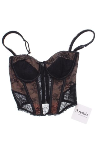 Γυναικείο τοπ Bershka, Μέγεθος XS, Χρώμα Μαύρο, Τιμή 15,00 €