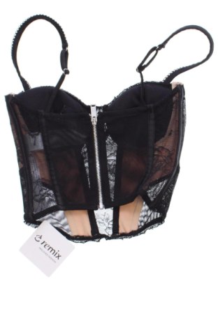 Γυναικείο τοπ Bershka, Μέγεθος XS, Χρώμα Μαύρο, Τιμή 15,00 €