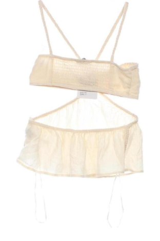 Дамски топ Bershka, Размер S, Цвят Бежов, Цена 11,13 €