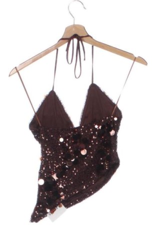 Damski top Bershka, Rozmiar XXS, Kolor Brązowy, Cena 78,99 zł