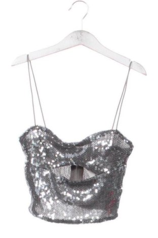 Top de femei Bershka, Mărime XXS, Culoare Gri, Preț 145,99 Lei