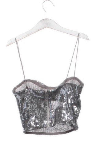 Top de femei Bershka, Mărime XXS, Culoare Gri, Preț 145,99 Lei