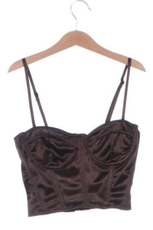 Γυναικείο τοπ H&M Divided, Μέγεθος XS, Χρώμα Καφέ, Τιμή 17,99 €