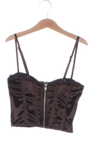 Γυναικείο τοπ H&M Divided, Μέγεθος XS, Χρώμα Καφέ, Τιμή 17,99 €