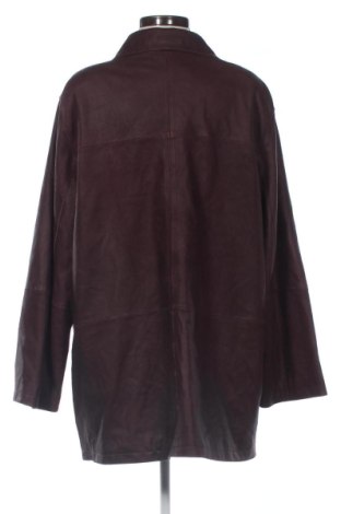 Дамско кожено палто Unbranded, Размер XXL, Цвят Червен, Цена 208,37 €